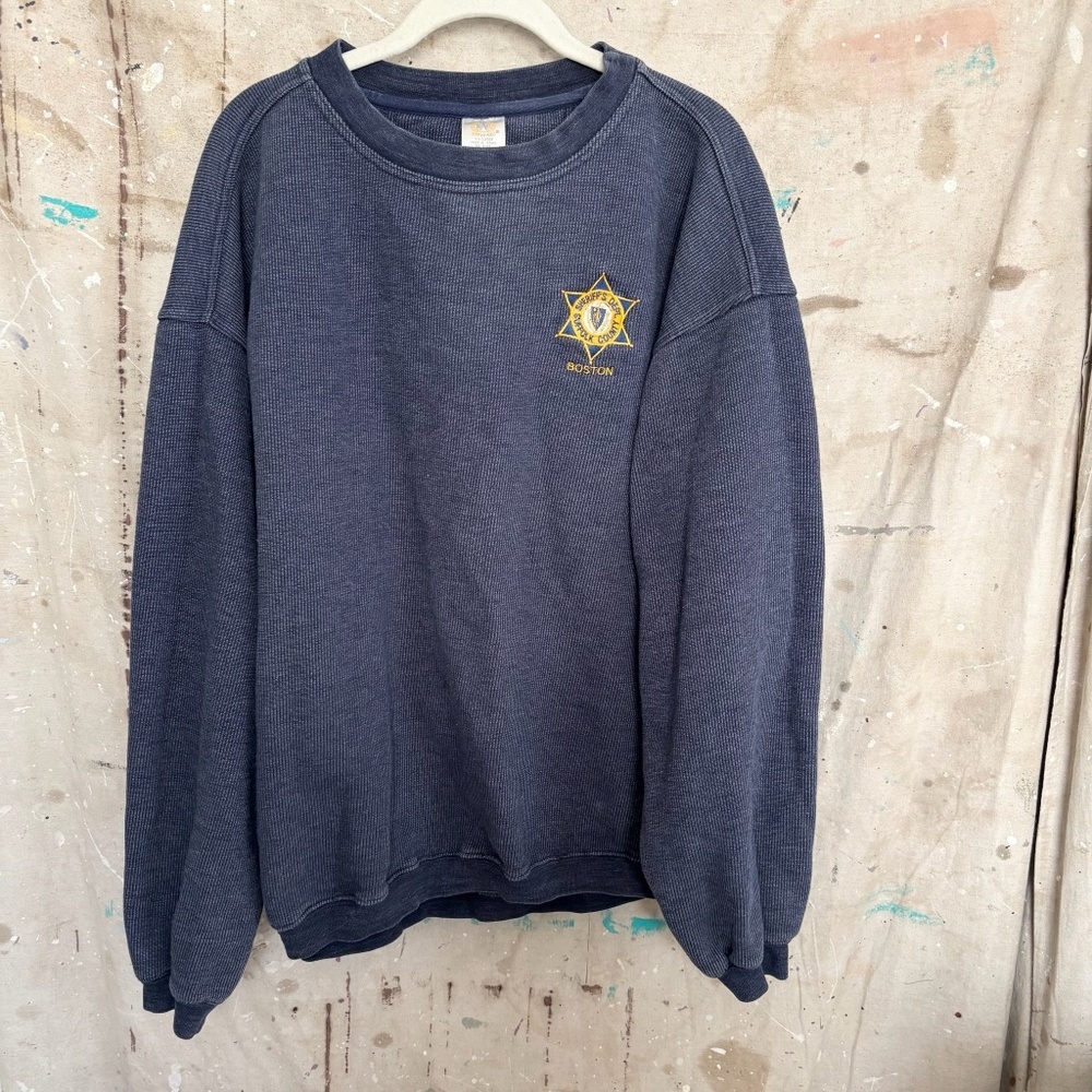 Vintage 90s Suffolk County Sheriff's Department Boston Police Sweatshirt